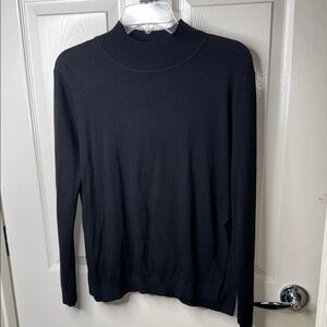 bebe Black Cowl Neck Sweater Knit Long Sleeve